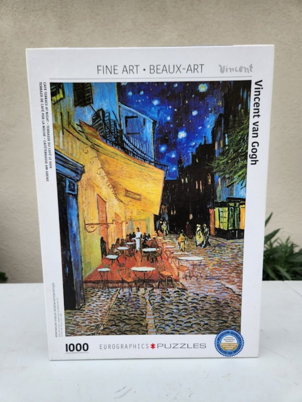Vincent van Gogh Cafe Terrace at Night 1000 Piece Jigsaw Puzzle EuroGraphics Puz
